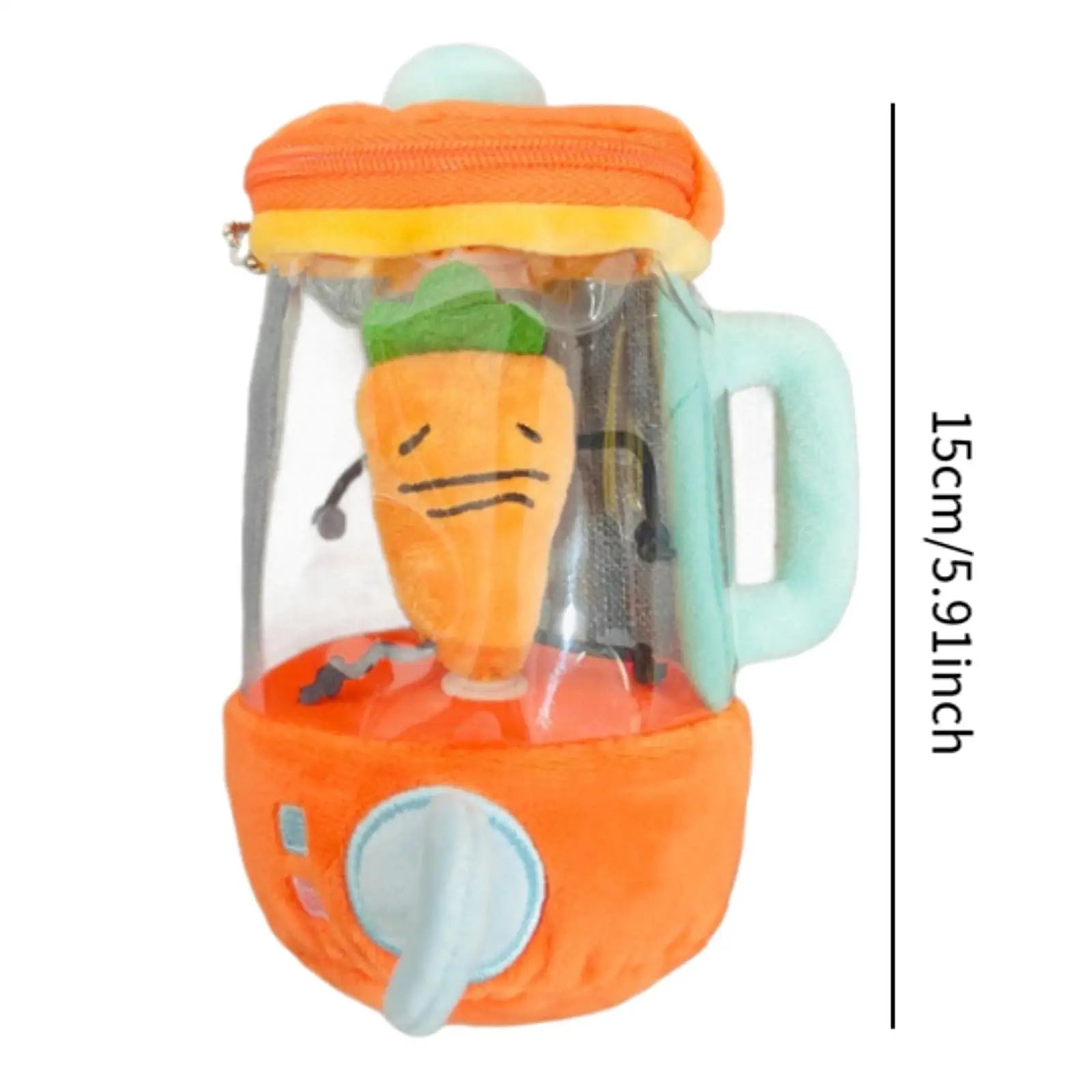 Plush Carrot Juicer Toy Cartoon for Boys Girls Kids By Elara